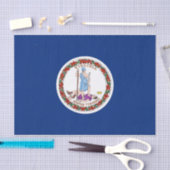 Patriotisches Papiertaschentuch mit der Flagge Vir Seidenpapier (Handwerk)