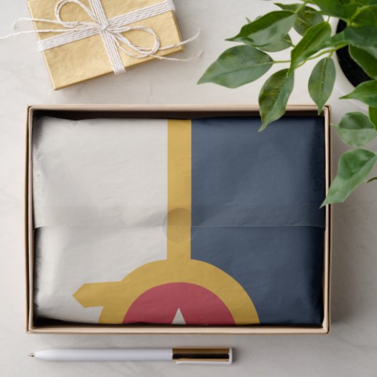 Patriotisches Papiertaschentuch mit der Flagge von Seidenpapier (Geschenk)