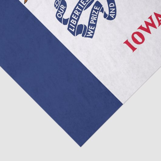 Patriotisches Papiertaschentuch mit der Flagge von Seidenpapier (Ausschnitt)