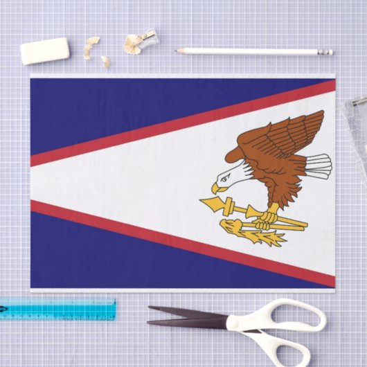 Patriotisches Papiertaschentuch mit Fahne aus Amer Seidenpapier (Handwerk)