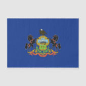 Patriotisches Papiertaschentuch mit Fahne Pennsylv Seidenpapier (Vorderseite)