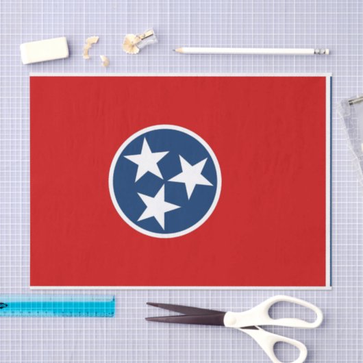 Patriotisches Papiertaschentuch mit Fahne Tennesse Seidenpapier (Handwerk)