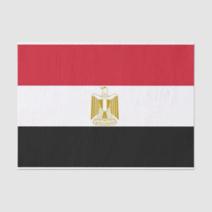 Patriotisches Papiertaschentuch mit Flagge Ägypten Seidenpapier