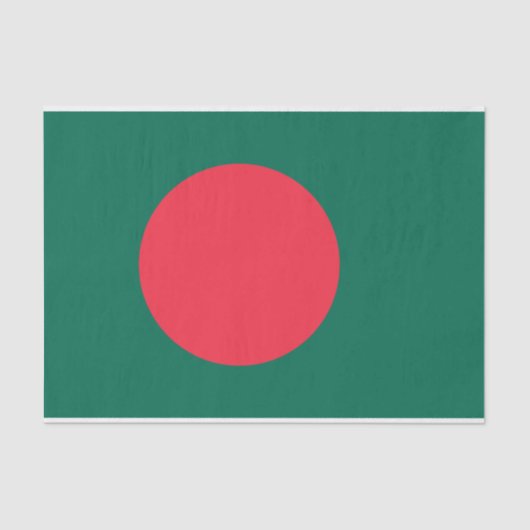 Patriotisches Papiertaschentuch mit Flagge Banglad Seidenpapier (Vorderseite)