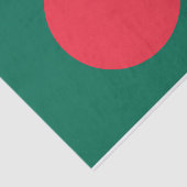 Patriotisches Papiertaschentuch mit Flagge Banglad Seidenpapier (Ausschnitt)