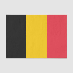 Patriotisches Papiertaschentuch mit Flagge Belgien Seidenpapier