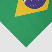 Patriotisches Papiertaschentuch mit Flagge Brasili Seidenpapier (Ausschnitt)