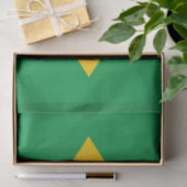 Patriotisches Papiertaschentuch mit Flagge Brasili Seidenpapier (Geschenk)