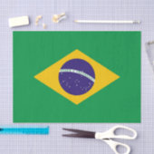 Patriotisches Papiertaschentuch mit Flagge Brasili Seidenpapier (Handwerk)