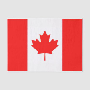 Patriotisches Papiertaschentuch mit Flagge Kanadas Seidenpapier