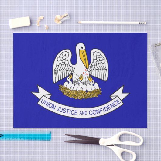 Patriotisches Papiertaschentuch mit Flagge von Lou Seidenpapier (Handwerk)