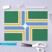 Patriotisches Papiertaschentuch mit Flagge von Por Seidenpapier (Handwerk)