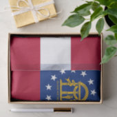 Patriotisches Papiertaschentuch mit georgischer Fl Seidenpapier (Geschenk)