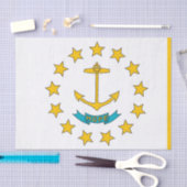 Patriotisches Papiertütenpapier mit der Flagge Rho Seidenpapier (Handwerk)