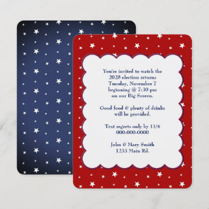 Patriotisches Party 2028 Einladung