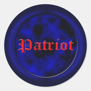 Patriotisches Party USA Runder Aufkleber