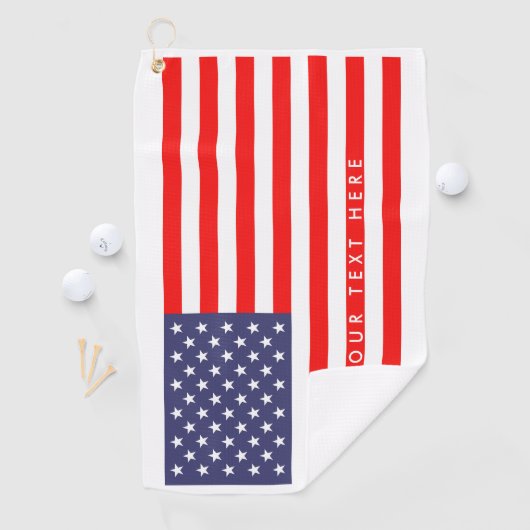Patriotisches personalisiertes Golftuch der Golfhandtuch (Insitu)