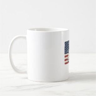 Patriotisches Pferd Flagge Vintage Vektor T-Shirt Kaffeetasse