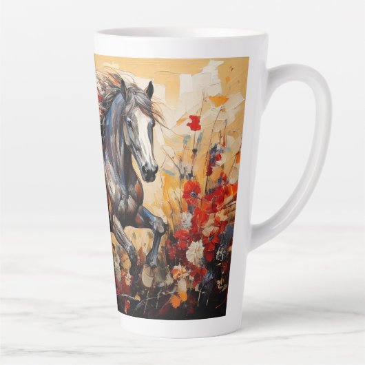 Patriotisches Pferd Milchtasse (Rechts)