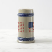 Patriotisches Pferd und Rider American Flag Bierglas (Mittel)