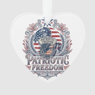 Patriotisches Pferdeliebhaber Vektorgrafik T-Shirt Ornament