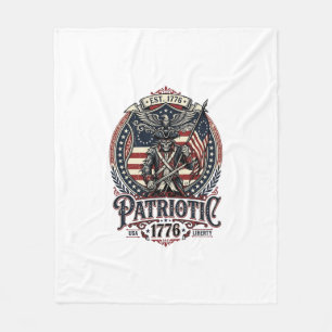 Patriotisches Phantom Patriot Horror Monster Patri Fleecedecke