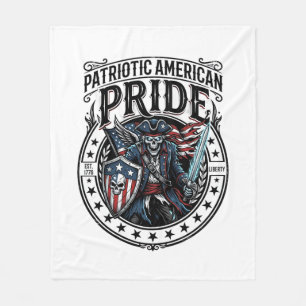 Patriotisches Phantom Patriot Horror Monster Patri Fleecedecke