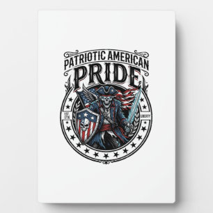 Patriotisches Phantom Patriot Horror Monster Patri Fotoplatte