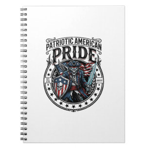 Patriotisches Phantom Patriot Horror Monster Patri Notizblock