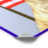 Patriotisches Pillbull-Poster Poster (Ecke)