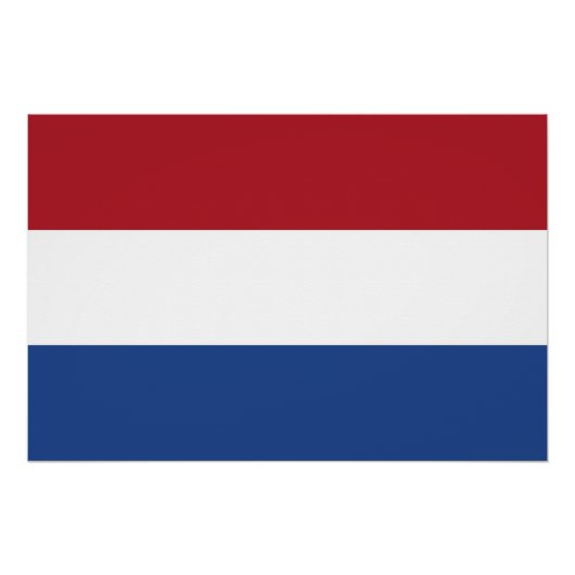 Patriotisches Plakat mit Flagge der Niederlande Poster (Vorderseite)