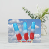 Patriotisches Popsiv-Party Einladung (Stehend Vorderseite)