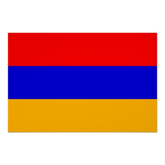 Patriotisches Poster mit der Flagge Armeniens (Vorderseite)