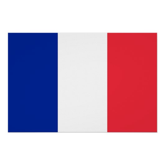 Patriotisches Poster mit der Flagge Frankreichs (Vorderseite)