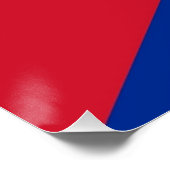 Patriotisches Poster mit der Flagge Kubas (Ecke)