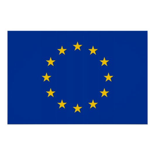 Patriotisches Poster mit Flag der europäischen Gew (Vorderseite)