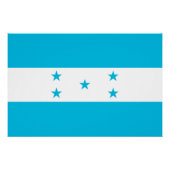 Patriotisches Poster mit Flag Honduras (Vorderseite)