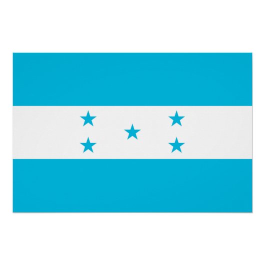 Patriotisches Poster mit Flag Honduras (Vorderseite)