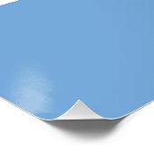 Patriotisches Poster mit Flagge Argentiniens (Ecke)