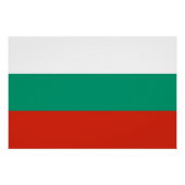 Patriotisches Poster mit Flagge Bulgariens (Vorderseite)