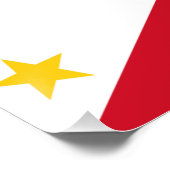 Patriotisches Poster mit Flagge der Philippinen (Ecke)