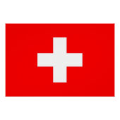 Patriotisches Poster mit Flagge der Schweiz (Vorderseite)