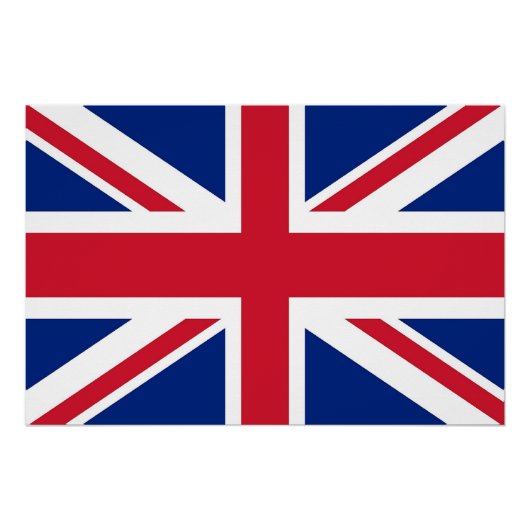 Patriotisches Poster mit Flagge des Vereinigten Kö (Vorderseite)