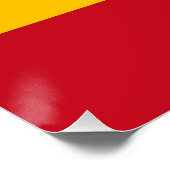 Patriotisches Poster mit Flagge Spaniens (Ecke)