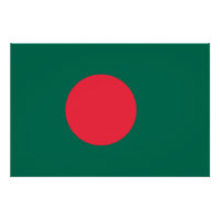 Patriotisches Poster mit Flagge von Bangladesch