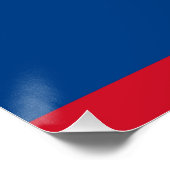 Patriotisches Poster mit Flagge von Belize (Ecke)
