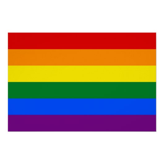Patriotisches Poster mit LGBT-Flagge (Vorderseite)