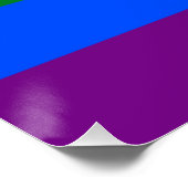 Patriotisches Poster mit LGBT-Flagge (Ecke)