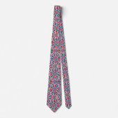Patriotisches psychedelisches Tie-Dye-Muster Krawatte (Vorderseite)