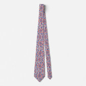 Patriotisches psychedelisches Tie-Dye-Muster Krawatte (Vorderseite)